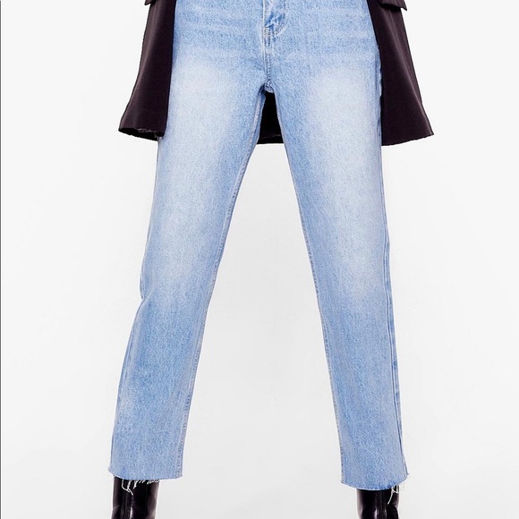 Nasty Gal Raw Hem Mom Jeans - Picture 6 of 7